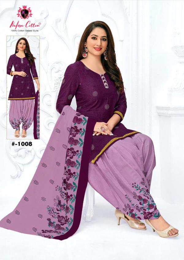 Nafisa Seven StarIndo Cotton Desiner patiyala Dress Material